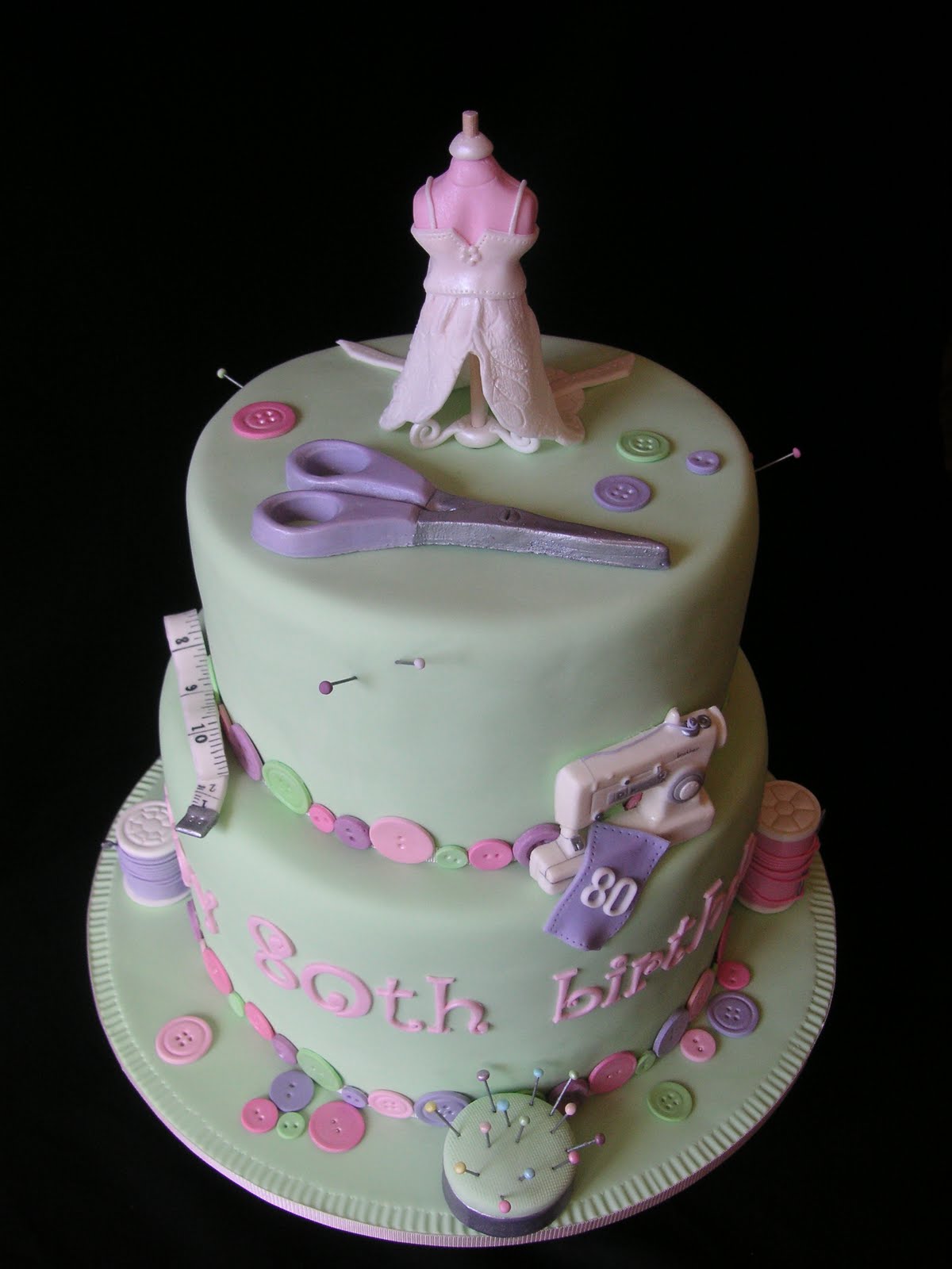 80th Birthday Cake Designs For Women