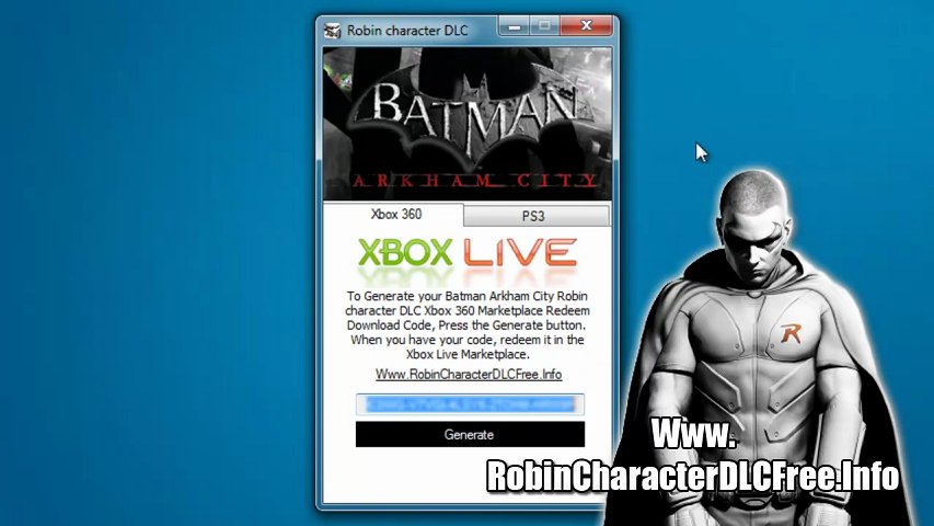 Batman Arkham City Robin Code Xbox