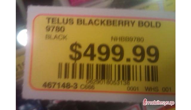 Blackberry Bold 9780 Black Price
