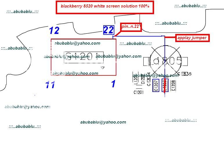 Blackberry Curve 8520 White Screen Repair