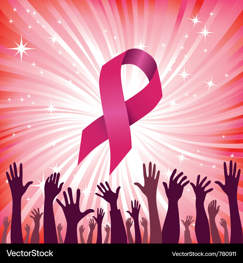 Breast Cancer Ribbon Clip Art Free Vector