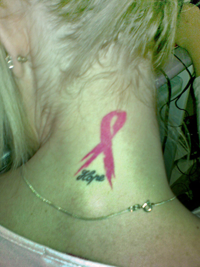 Breast Cancer Ribbon Tattoo Designs
