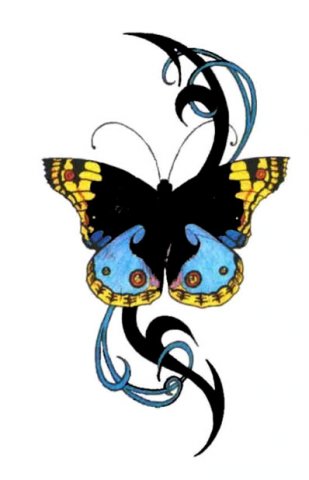 Butterfly Tattoos On Foot Designs
