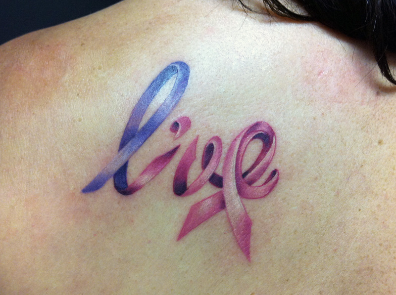 Cancer Research Ribbon Tattoos