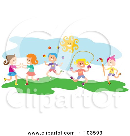 Children Playing Clipart Free