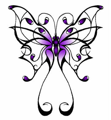 Lower Back Butterfly Tattoos For Women