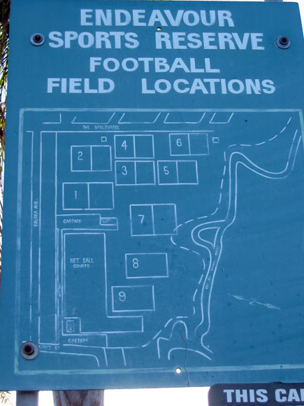 Original Football Field Layout