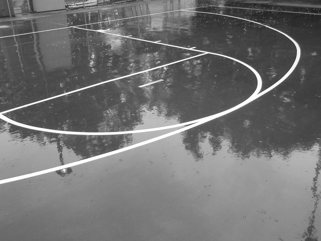 Outdoor Basketball Court Markings