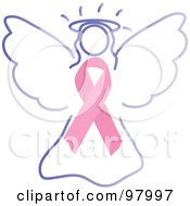 Pink Breast Cancer Ribbon Clip Art